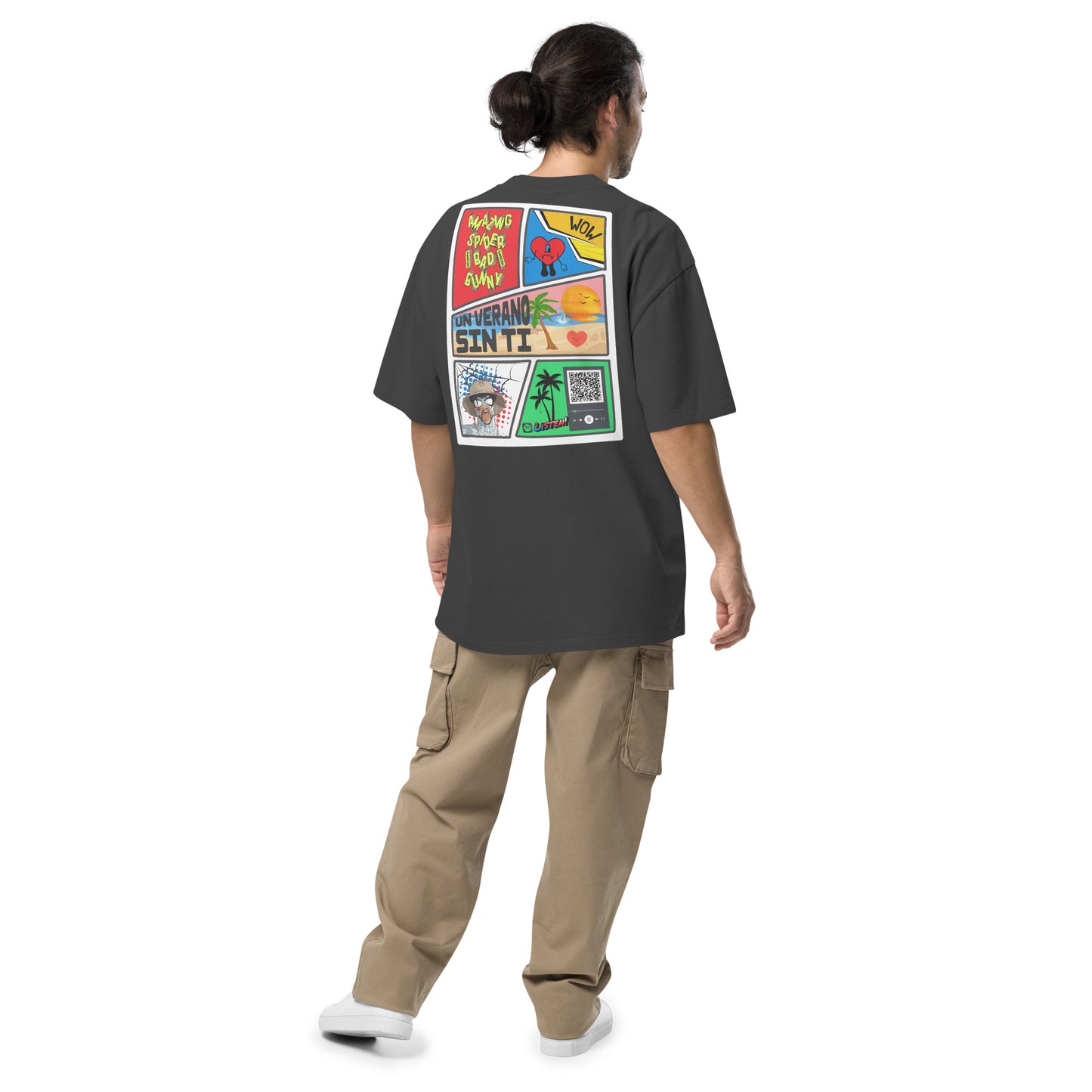 Playera DELUXE: "Spider Bunny" Oversize - Bad Bunny