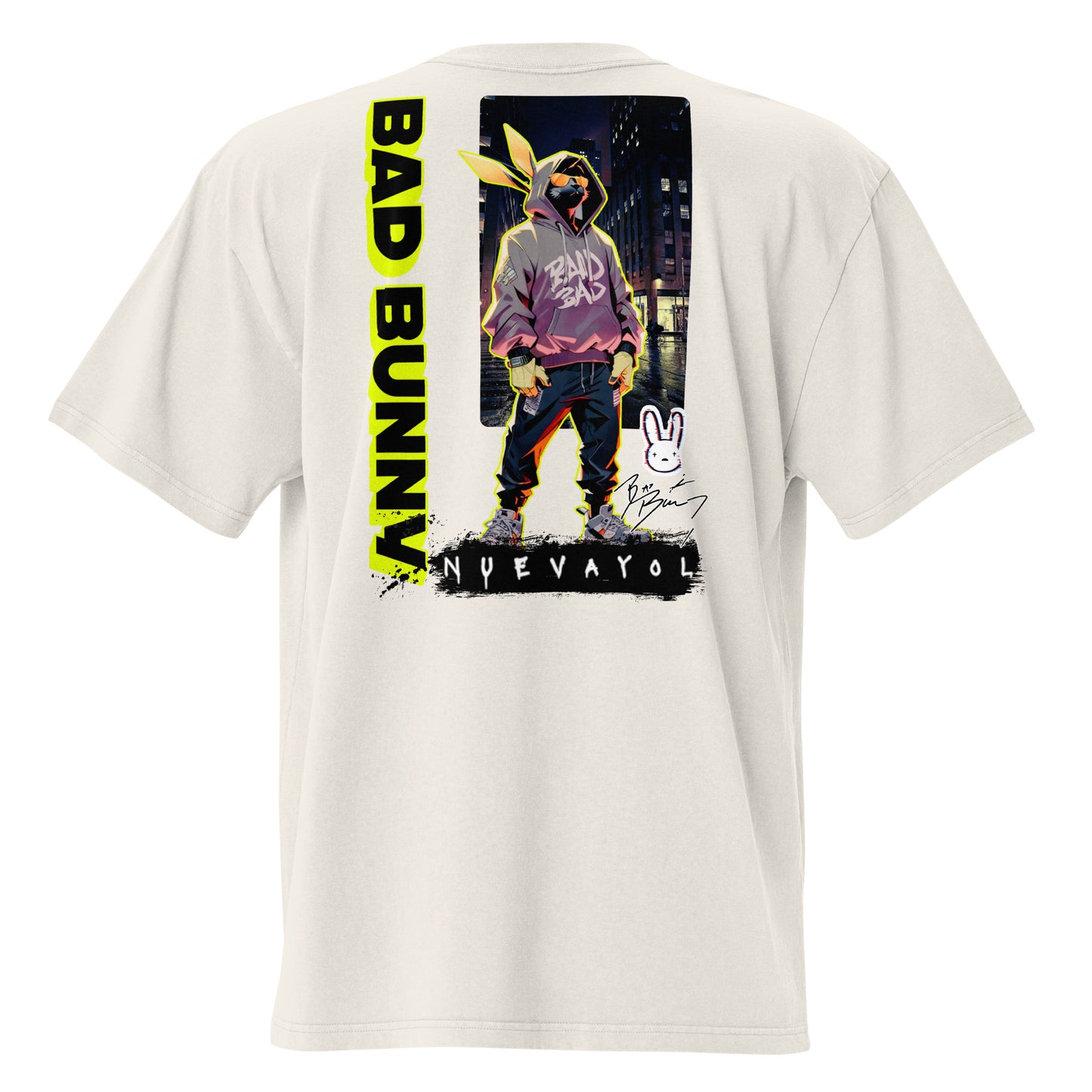 Playera DELUXE: "NUEVAYOL" Oversize - Bad Bunny