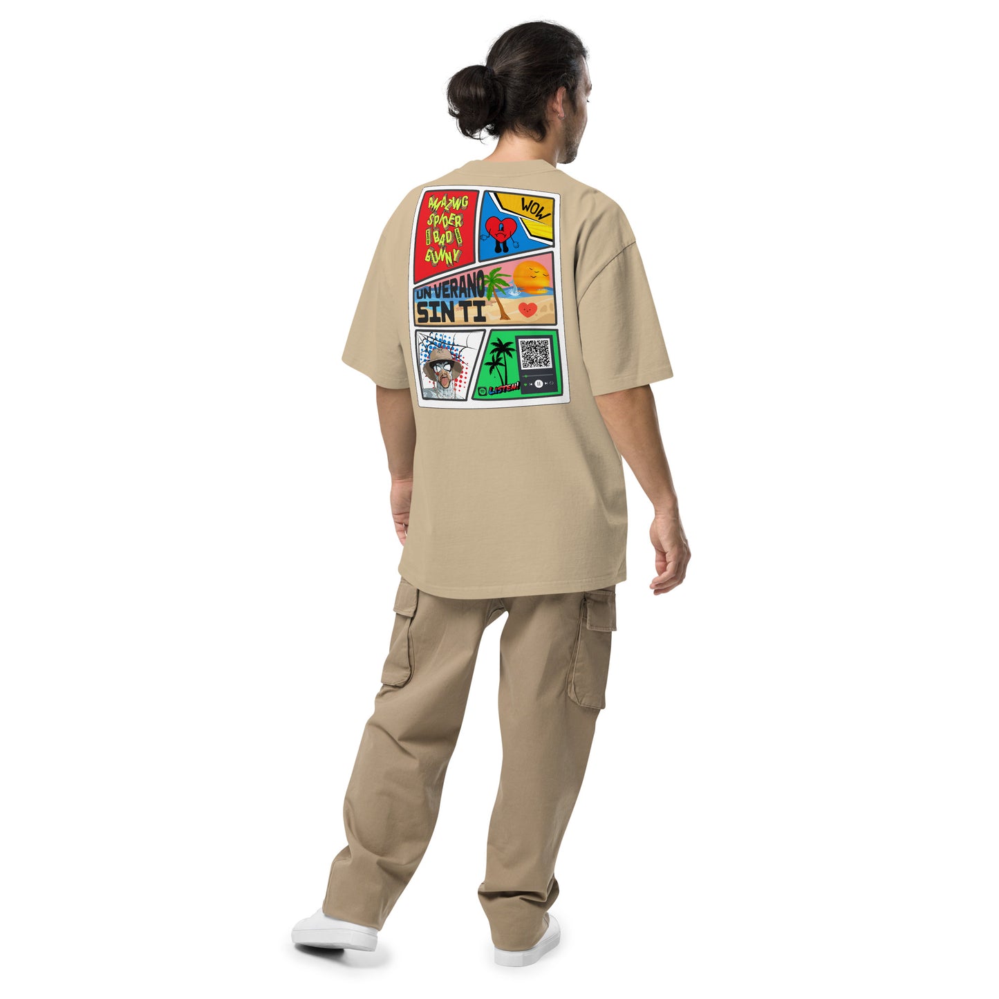 Playera DELUXE: "Spider Bunny" Oversize - Bad Bunny