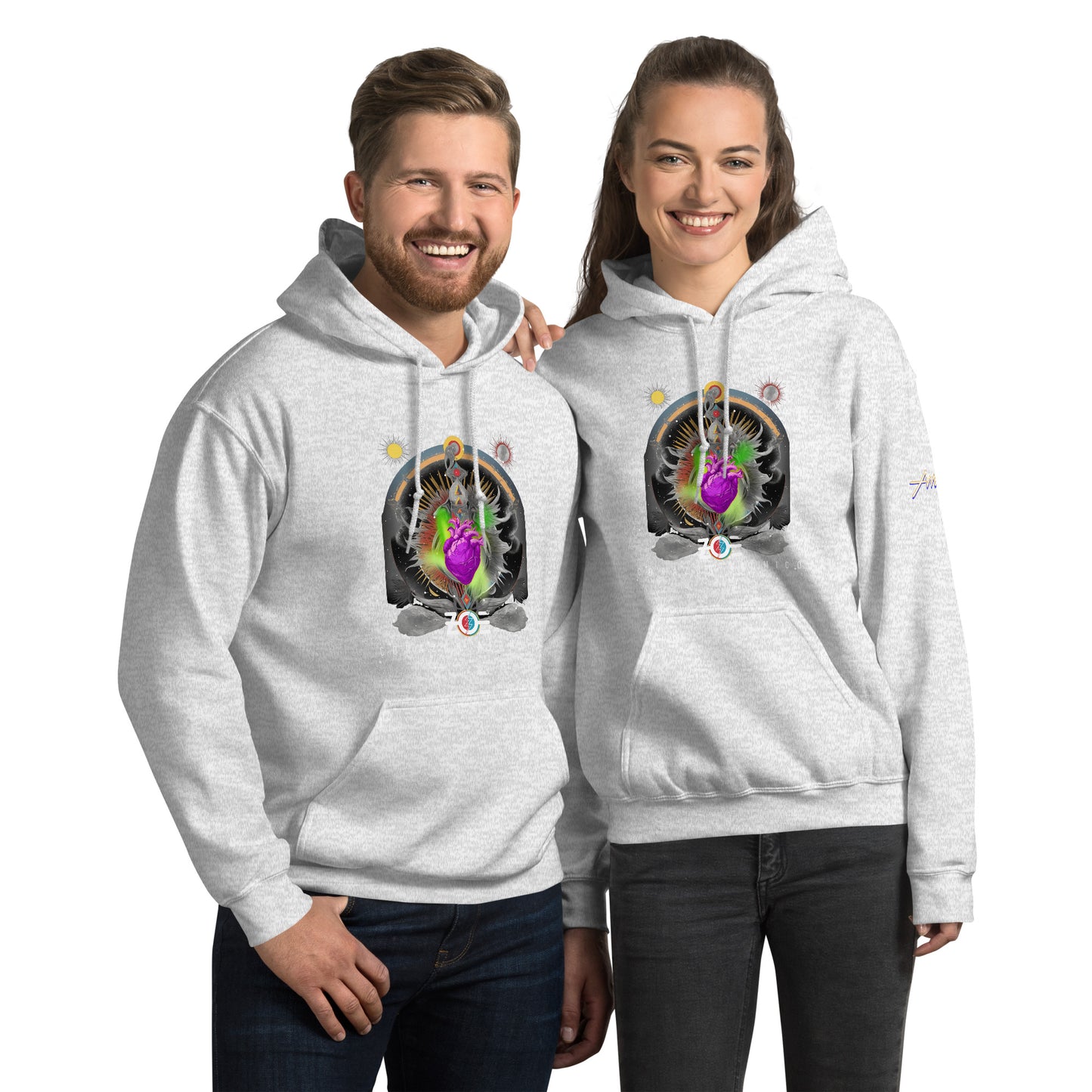 Hoodie Core Vibes: Corazón atómico - Zoé