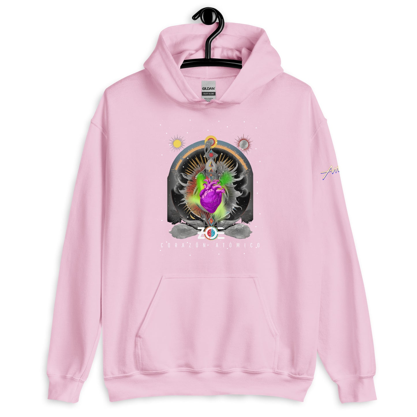 Hoodie Core Vibes: Corazón atómico - Zoé