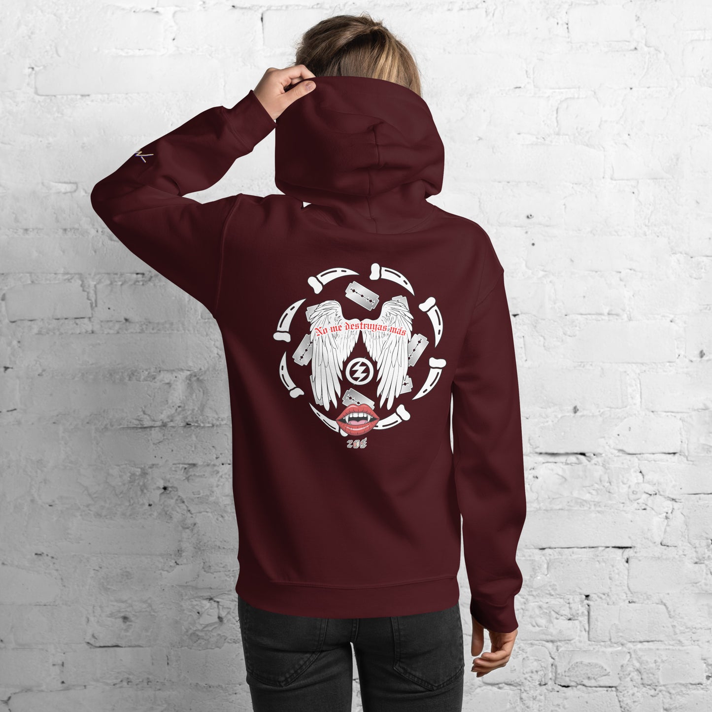 Hoodie Harmony Style: No me destruyas - Zoé