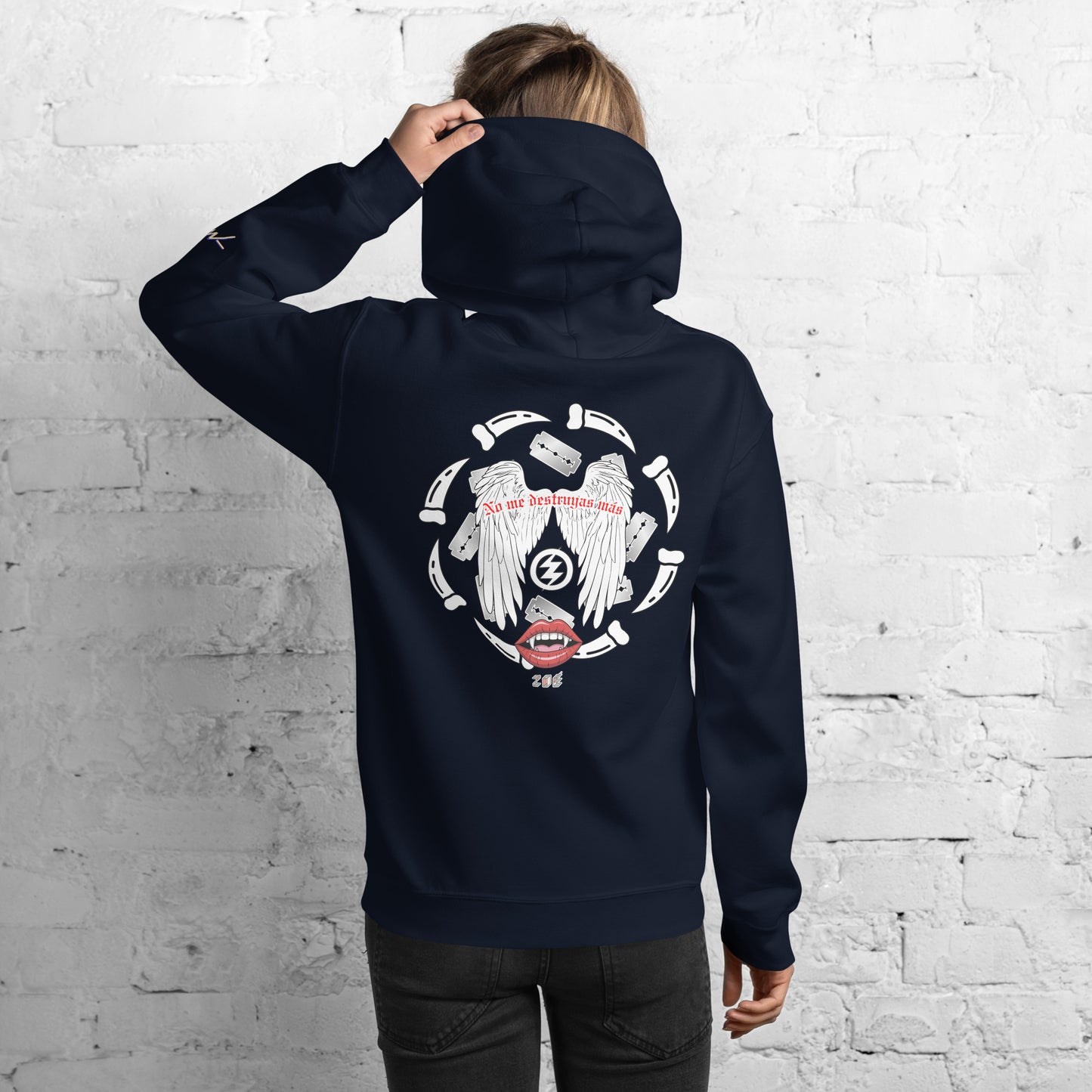 Hoodie Harmony Style: No me destruyas - Zoé