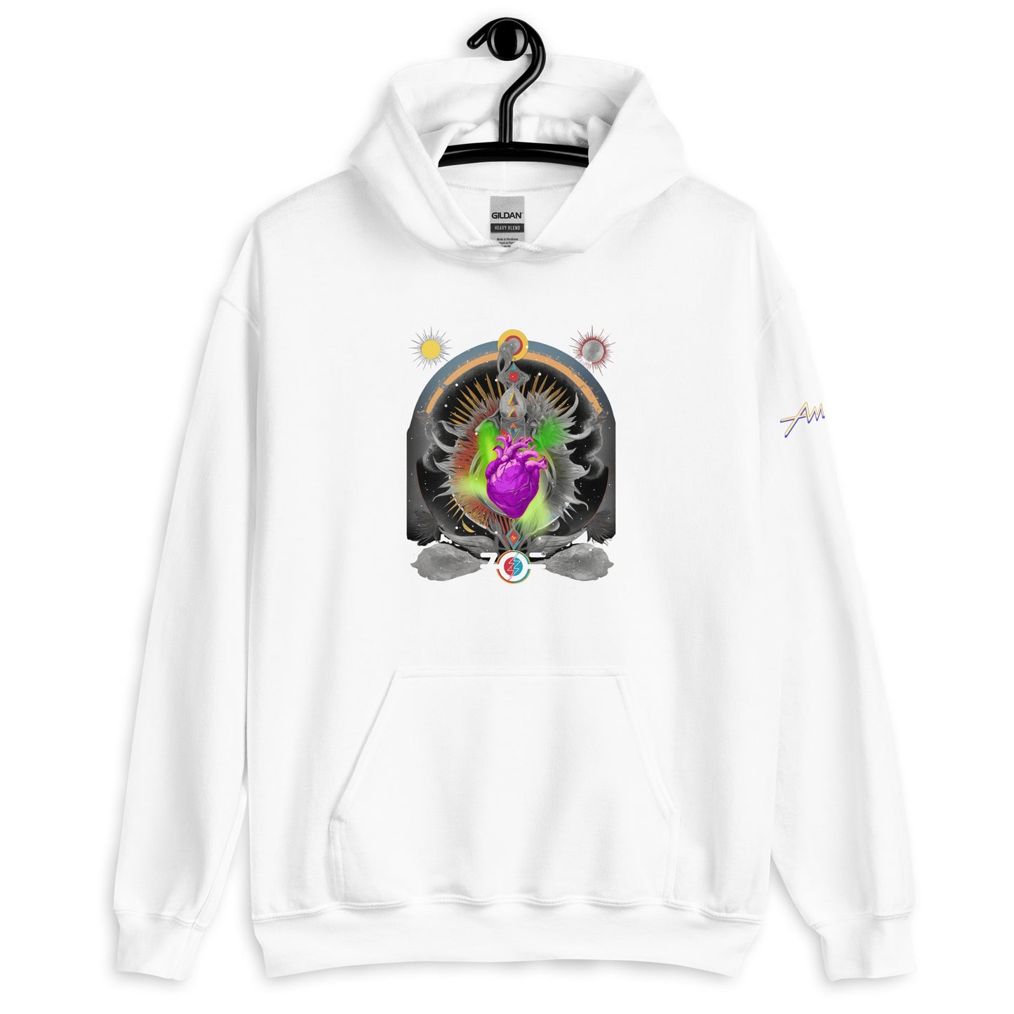 Hoodie Core Vibes: Corazón atómico - Zoé