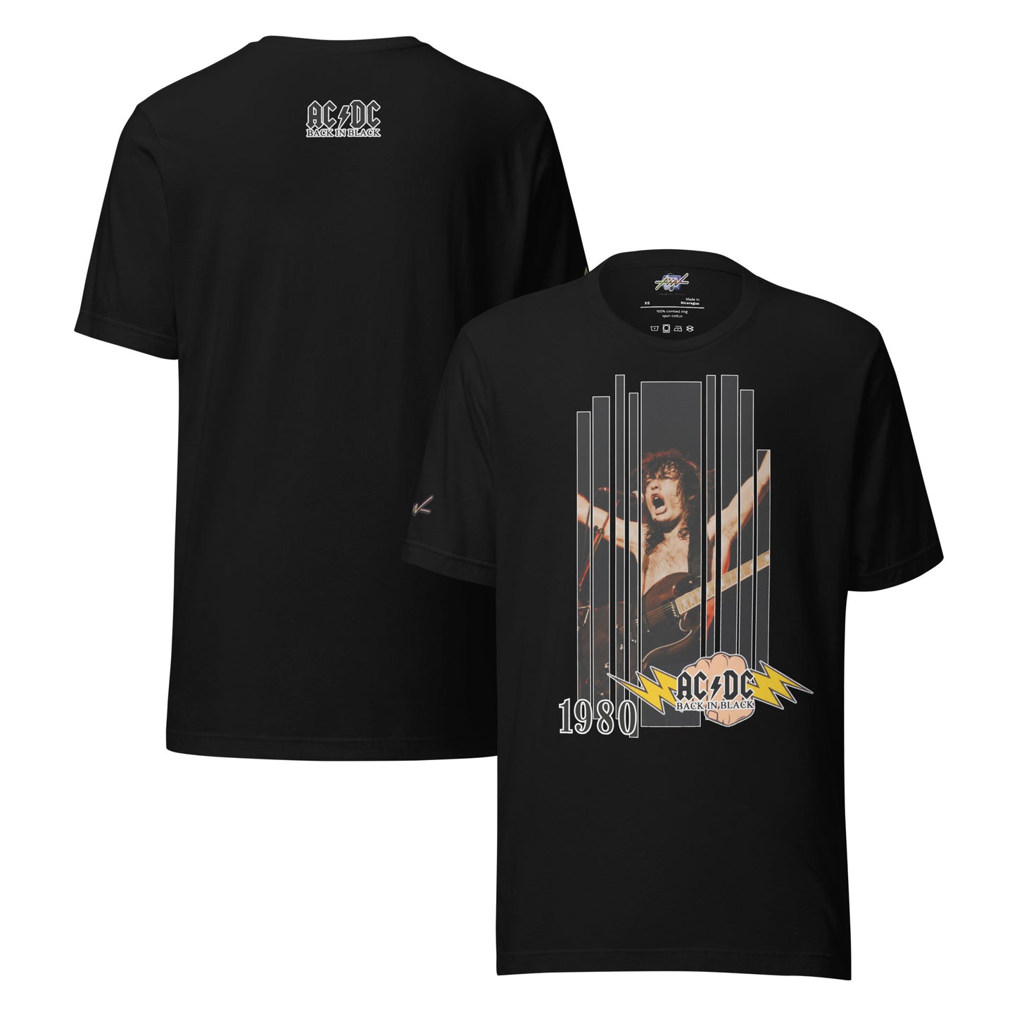 Playera Harmony Style: "Back in black Bon Scott 1980" - AC/DC