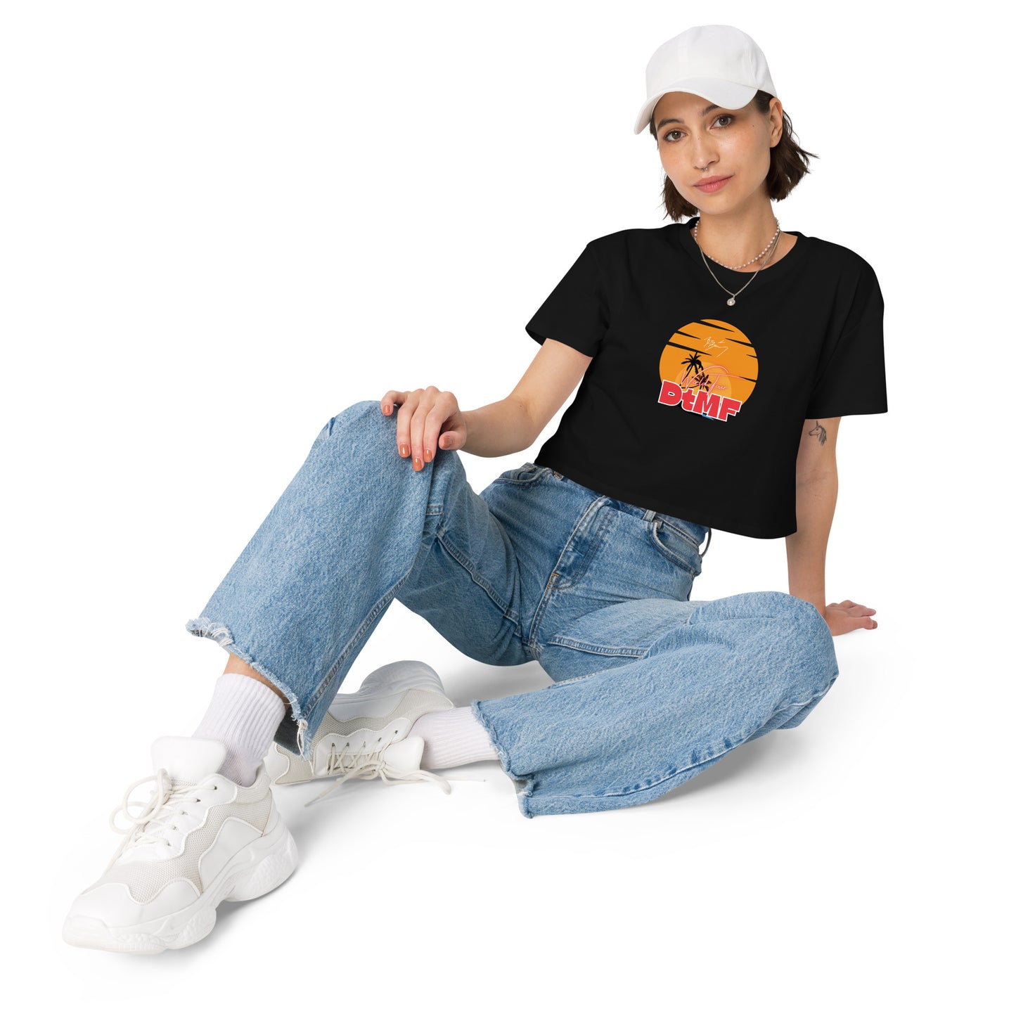 Playera DELUXE: "DfMF World Tour Sol" (Crop top) - Bad Bunny