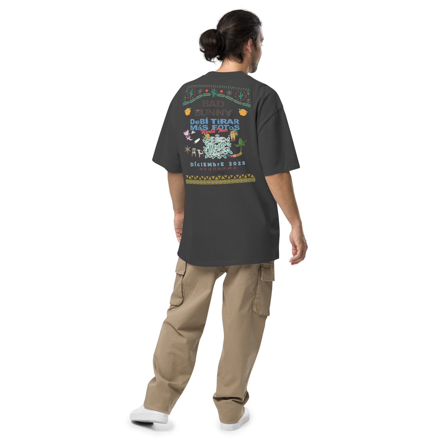 Playera DELUXE: "DfMF World Tour México 2025" Oversize - Bad Bunny