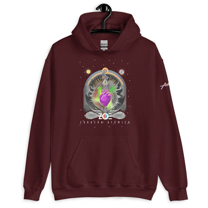 Hoodie Core Vibes: Corazón atómico - Zoé
