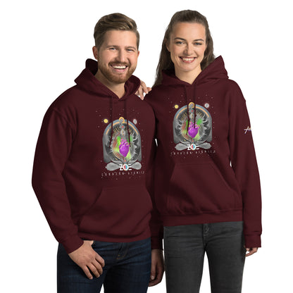 Hoodie Core Vibes: Corazón atómico - Zoé