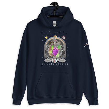 Hoodie Core Vibes: Corazón atómico - Zoé